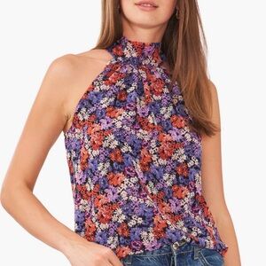 1.State Floral Halter Neck Top